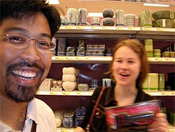 Happy people at happy business