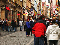 Busy street, good economy