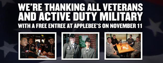 Applebees Veterans Day 2010 applebees veterans day 2010