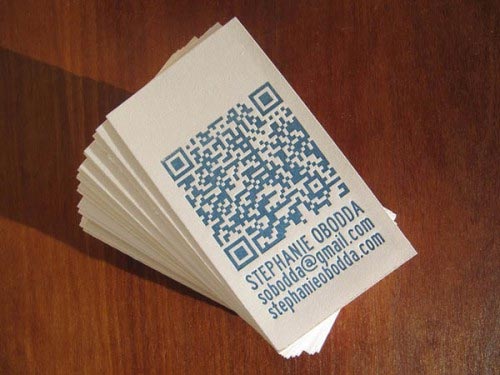 Business cards using QR Code technology qr code business cards