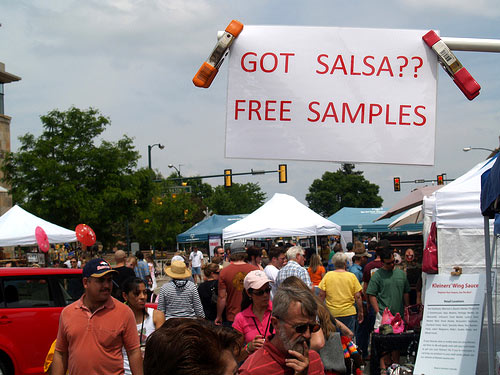 Got salsa? Free samples free samples campaign
