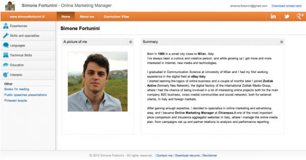 online resume websites