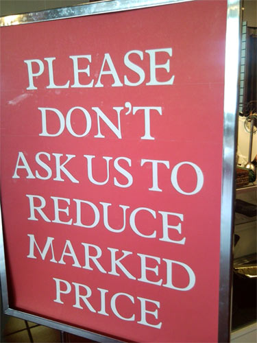 Sell at the right price! right price