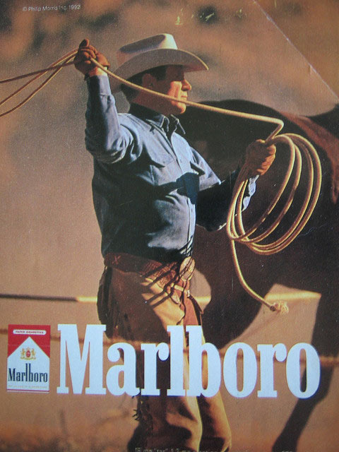 The iconic Marlboro Man marlboro ad