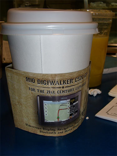 coffee cup advertising