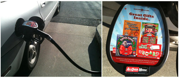 gas pump advertising