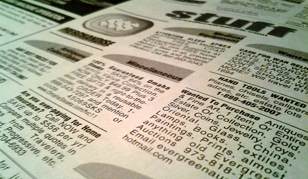 newspaper classifieds