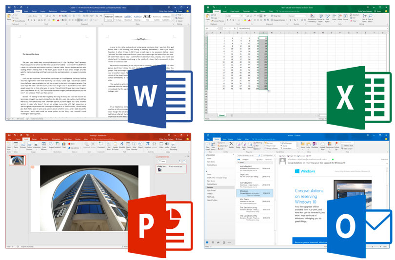 Office 2016 screenshots