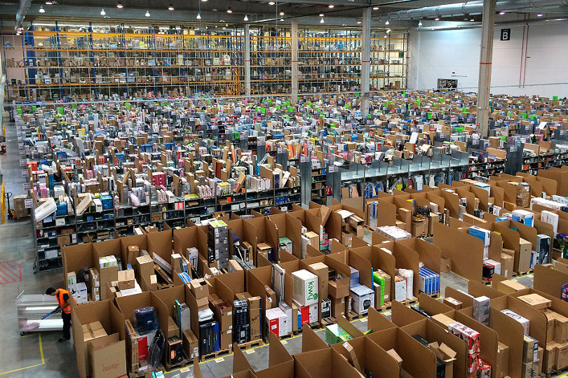 Amazon warehouse in Madrid, Spain