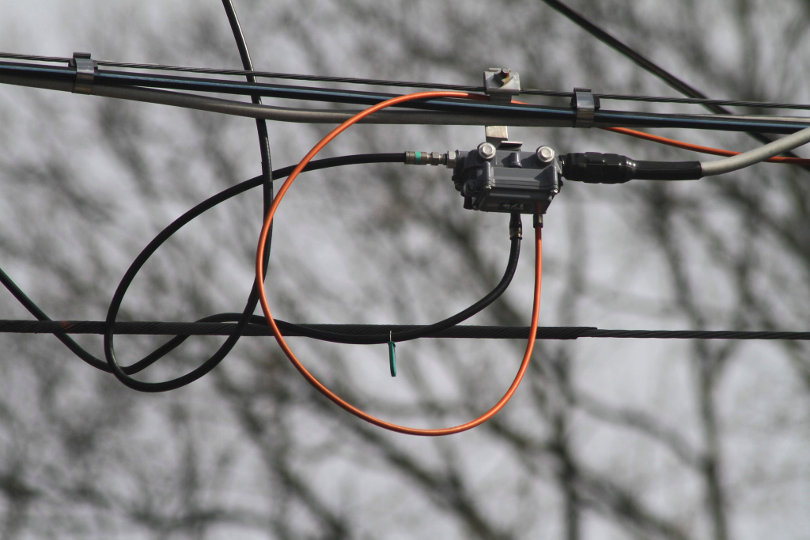 Fiber optic in rural Atlanta, Georgia, USA