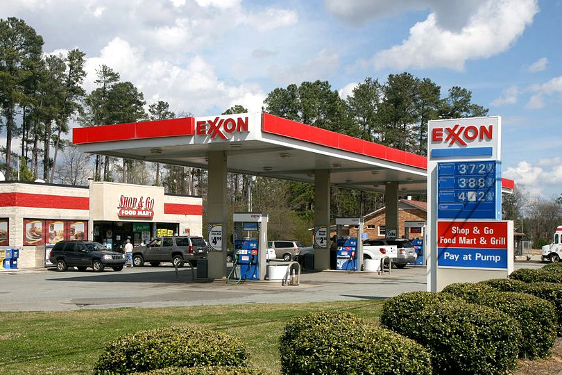 Exxon gas station
