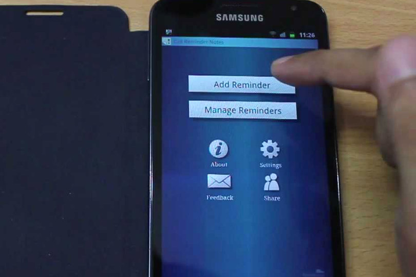 Call Reminder Notes app screenshot