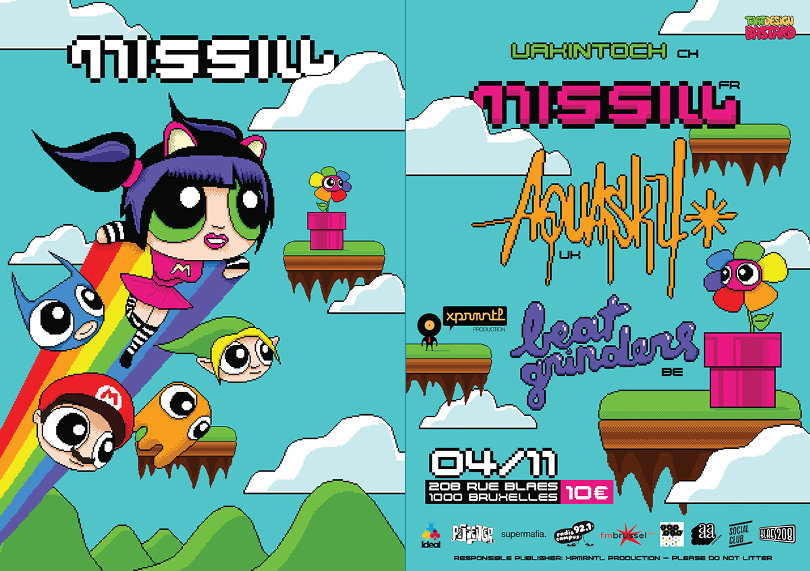 Missill retro flyer