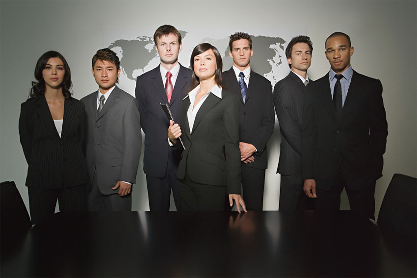 Well-dressed businessmen