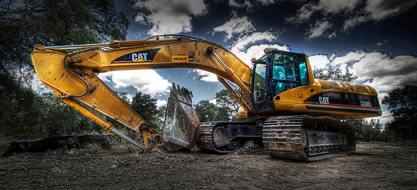 Used excavator