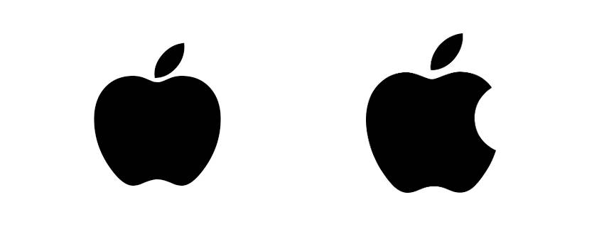 biting apple logo