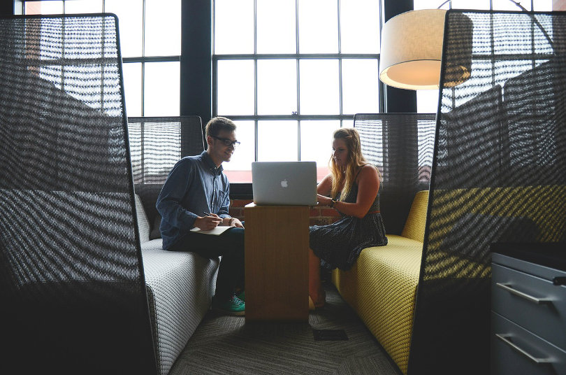 Business meeting at a virtual office