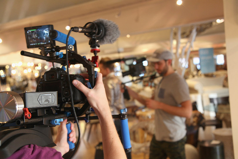 Video shooting for a promotional campaign