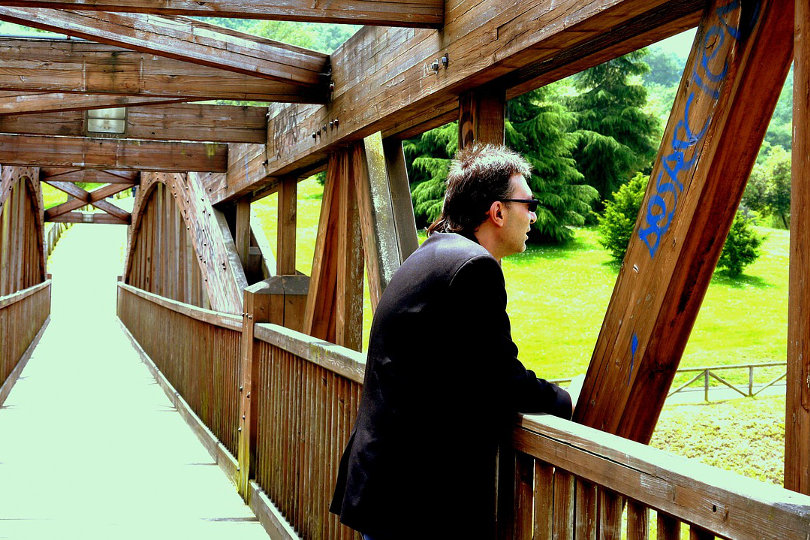 Thinking and pondering entrepreneur