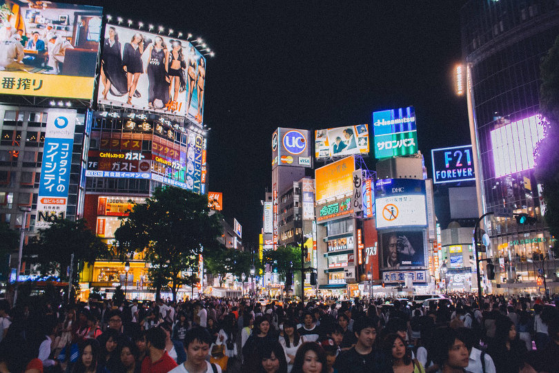 Shibuya Crossing billboards