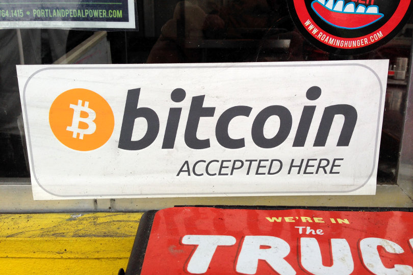 Bitcoin accepted here sign