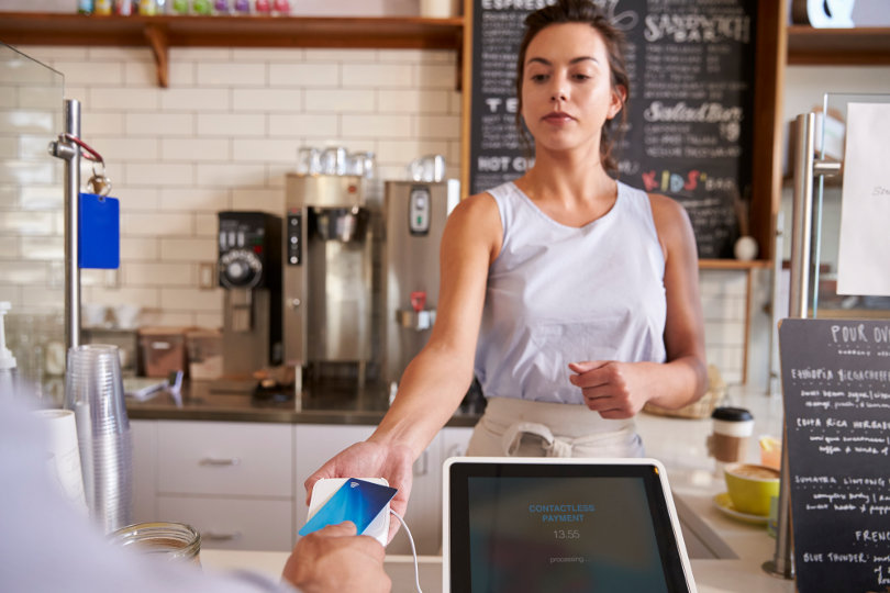 Credit card payment processing at the till