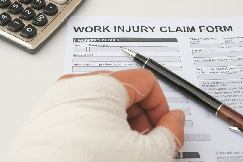 Formulaire de demande d'indemnisation des accidents du travail