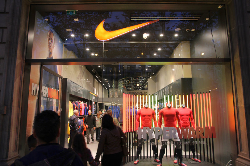 Nike store entrance