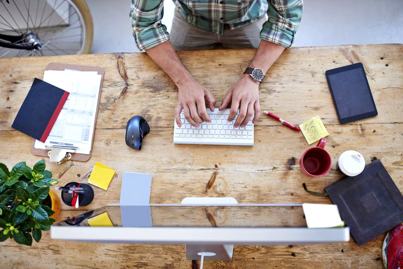 Business owner doing digital marketing