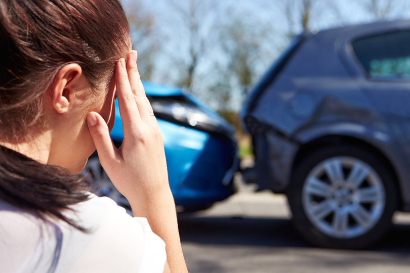 A woman sustaining a personal injury