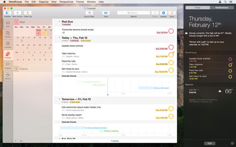 OmniFocus screenshot