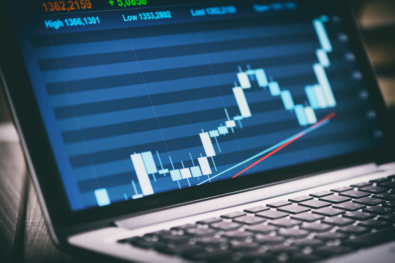 Stock market graph