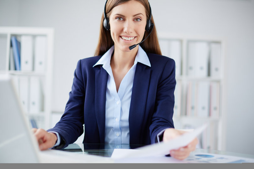 Virtual receptionist working