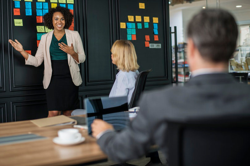 Marketing team meeting