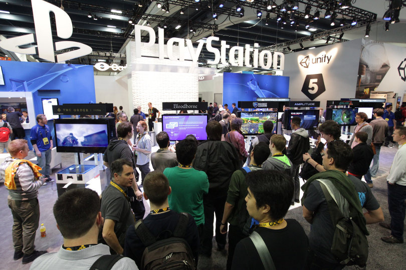 Gaming tech tradeshow digital display
