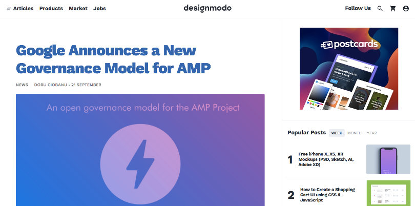 Designmodo website screenshot