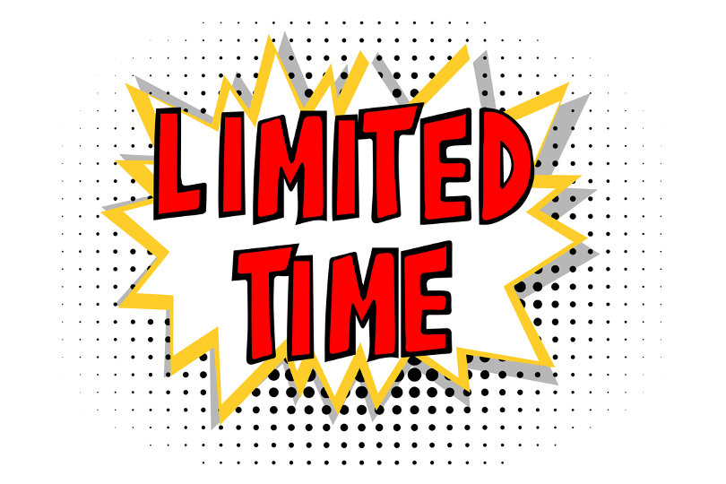 Limited time promo banner