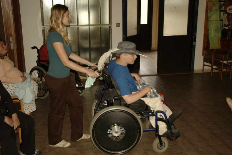 Man in wheelchair