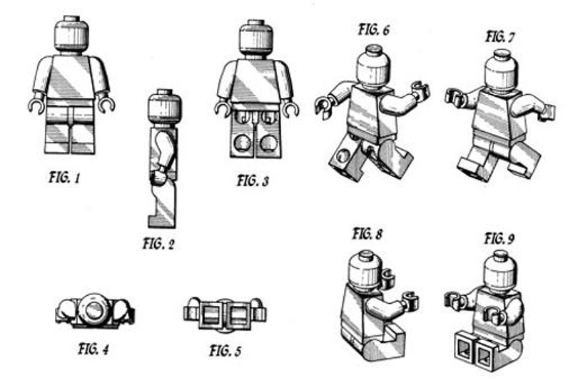 LEGO minifigure patent