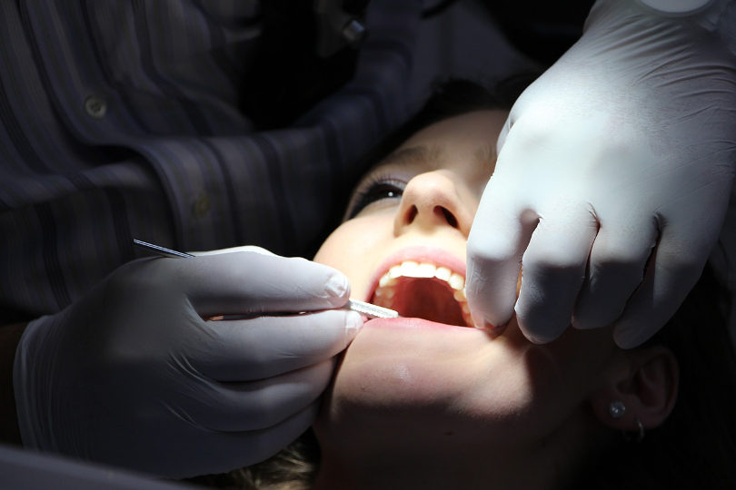 Dental patient getting treatment