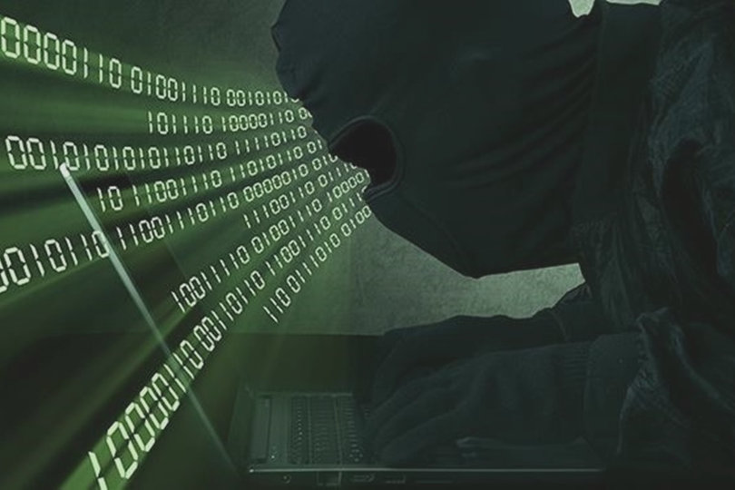 Hacker in action