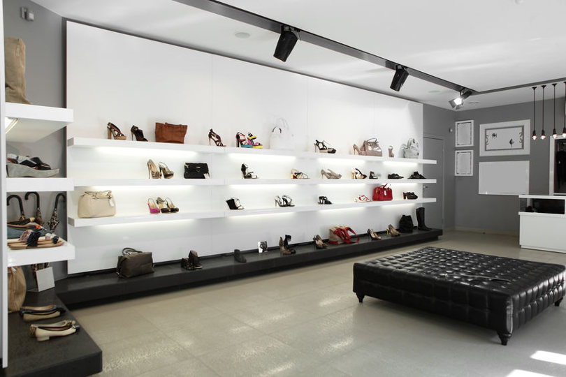 Large shoe store