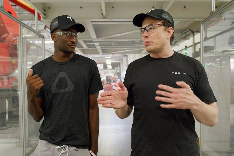 Tesla factory tour with Elon Musk