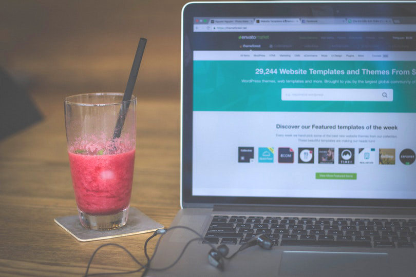 ThemeForest laptop