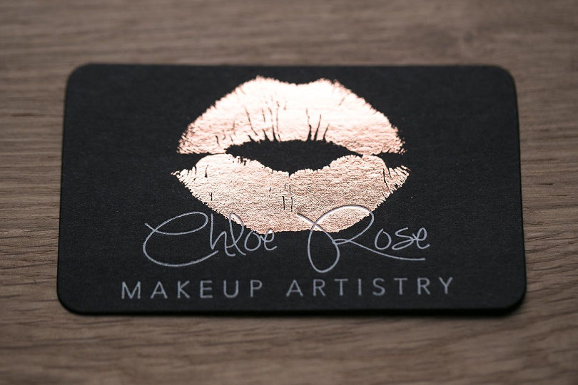 Makeup artist business card design idea