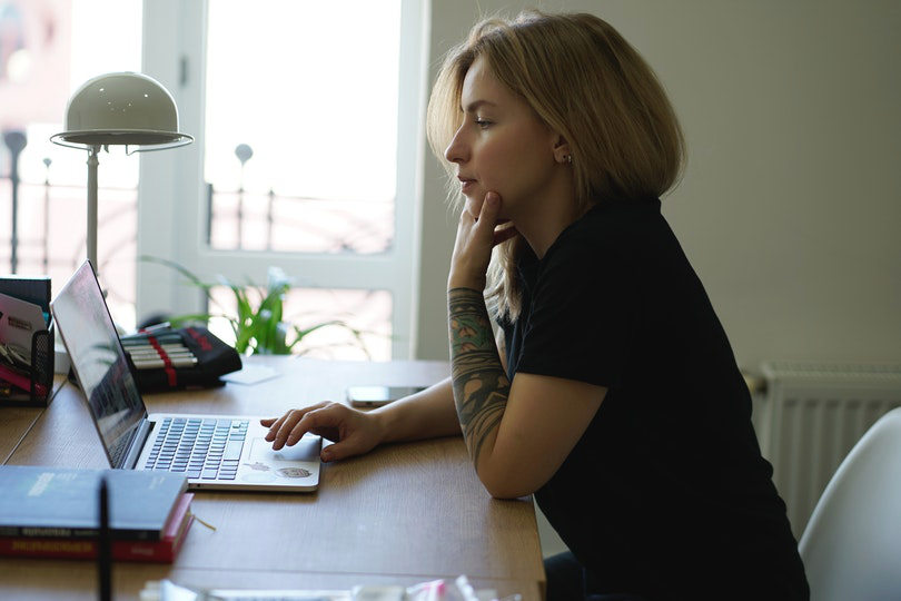 Businesswoman using automation thools