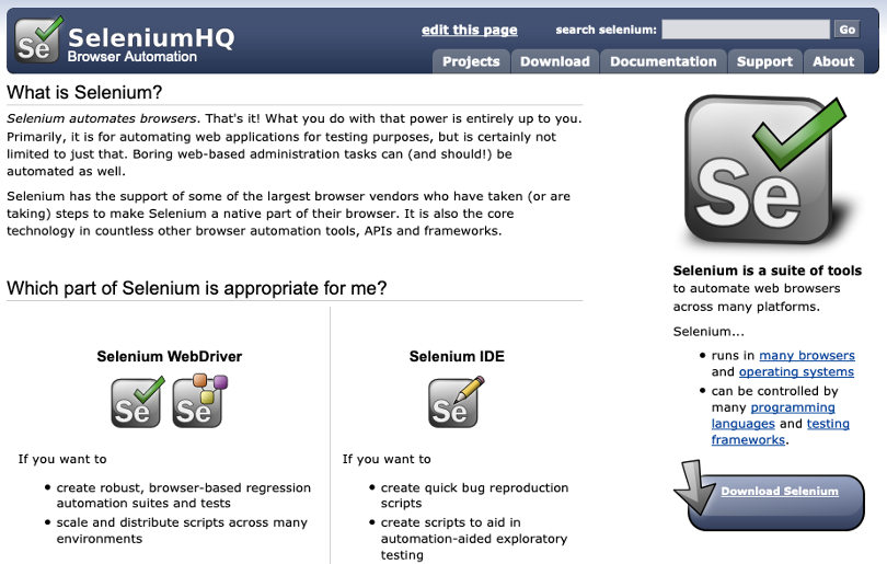 Selenium framework