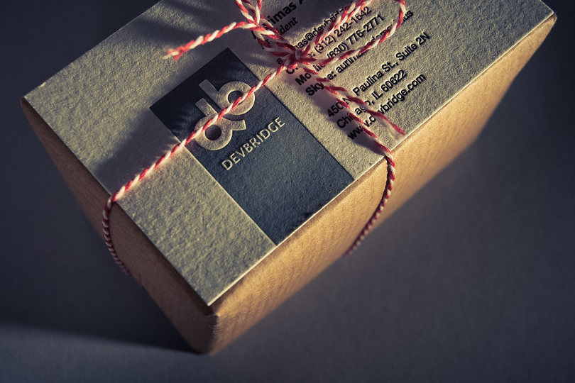Stack of well-designed business cards