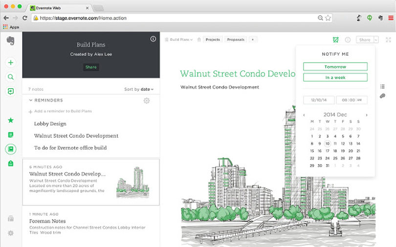 Evernote Chrome extension