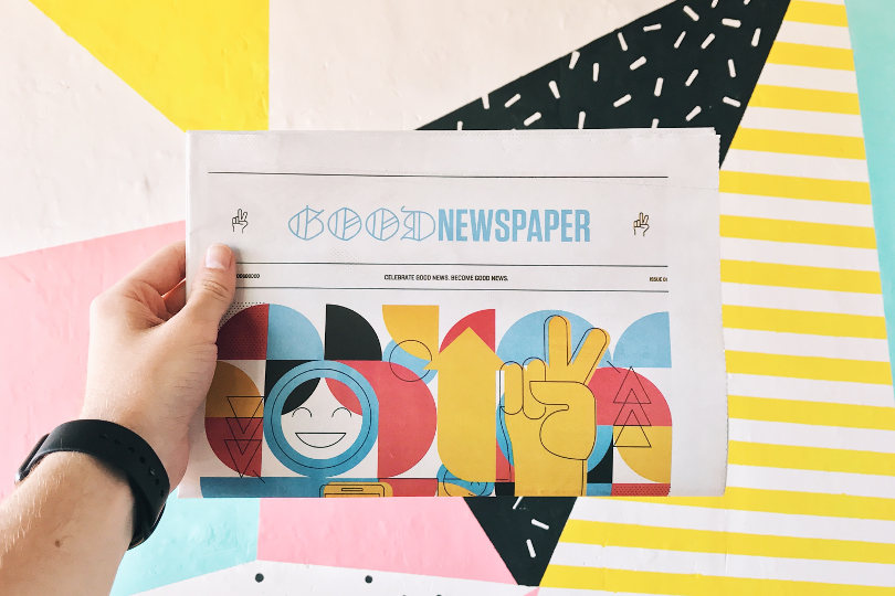 Trendy newspaper design